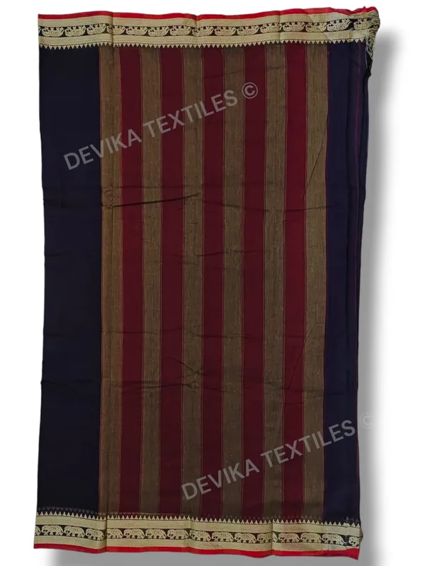 Voilet_Narayanpeth_Pure_Handloom_Cottton_Saree_With_Running_Blouse_Piece(Same_as_saree)