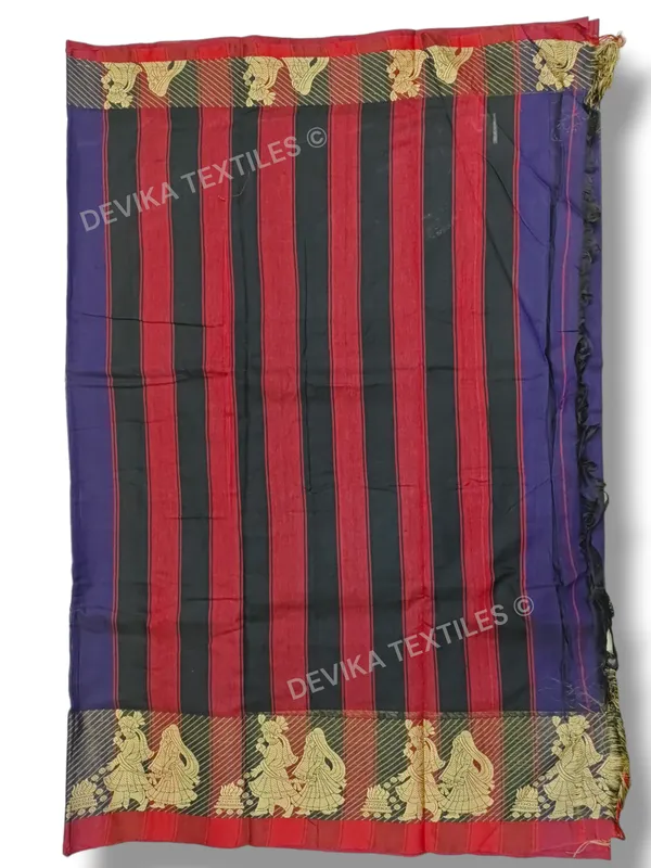 Voilet_Sapthapadhi_Narayanpeth_Pure_Handloom_Cotton_saree_with_Running_blouse_piece_(Same_As_Saree)