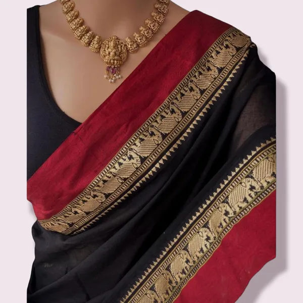 Pure_Handloom_Narayanpeth_Cotton_Saree_With_Running_Blouse_Piece_For_Women