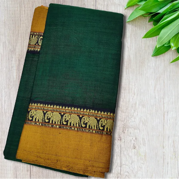 Pure_Handloom_Narayanpeth_Cotton_Saree_With_Running_Blouse_Piece_(Green)_For_Women
