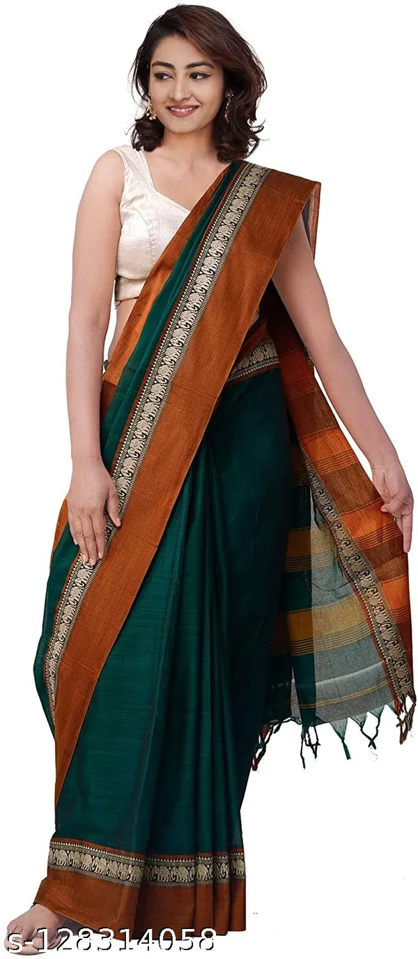 Pure_Handloom_Narayanpeth_Cotton_Saree_With_Running_Blouse_Piece_(Green)_For_Women