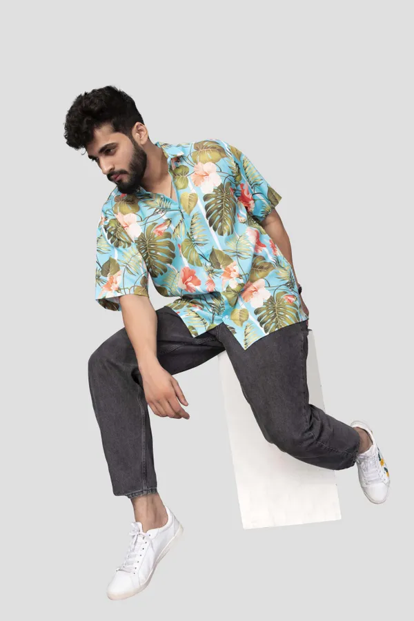 Printed_Casual_Light_Blue_Shirt