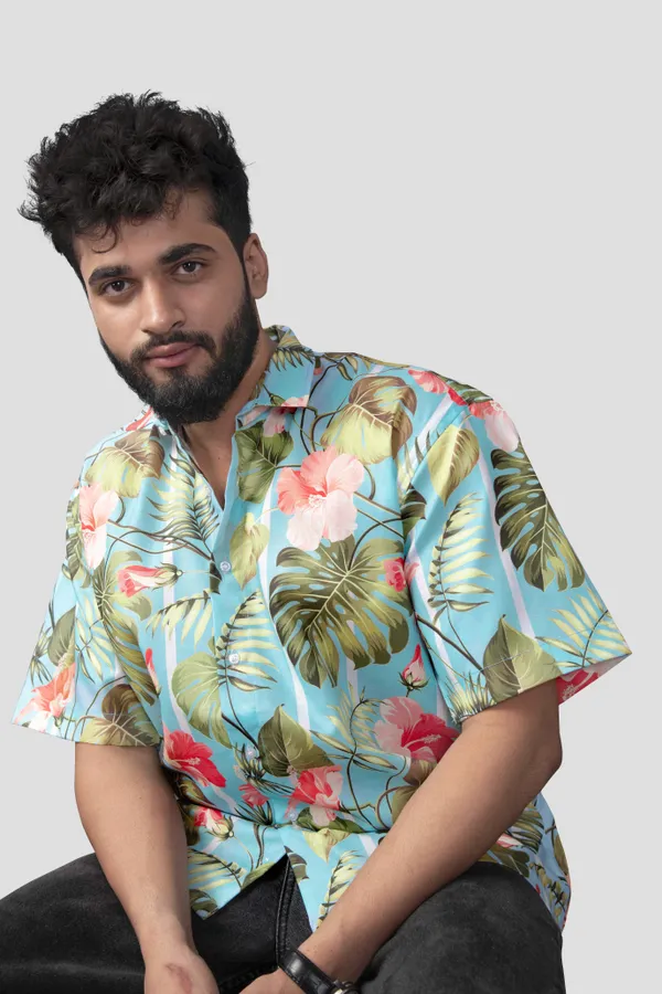 Printed_Casual_Light_Blue_Shirt