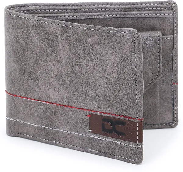Grey_Men_Evening/Party_Ethnic_Formal_Travel_Grey_Artificial_Leather_Wallet_|_Premium_Quality_Wallets_(4_Card_Slots)