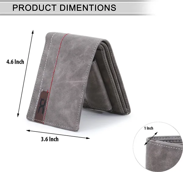 Grey_Men_Evening/Party_Ethnic_Formal_Travel_Grey_Artificial_Leather_Wallet_|_Premium_Quality_Wallets_(4_Card_Slots)