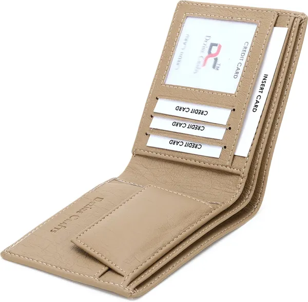 Beige_Men_Travel_Evening/Party_Formal_Ethnic_Beige_Artificial_Leather_Wallet_|_Premium_Quality_Wallets_(4_Card_Slots)