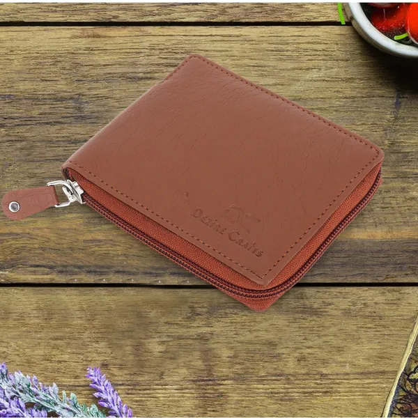 Tan_Travel_Formal_Artificial_Leather_Fabric_Round_Zip_Wallet_(7_Card_Slots)