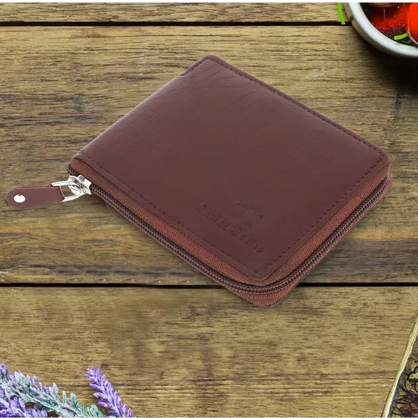 Brown_Travel_Formal_Artificial_Leather_Fabric_Round_Zip_Wallet_(7_Card_Slots)