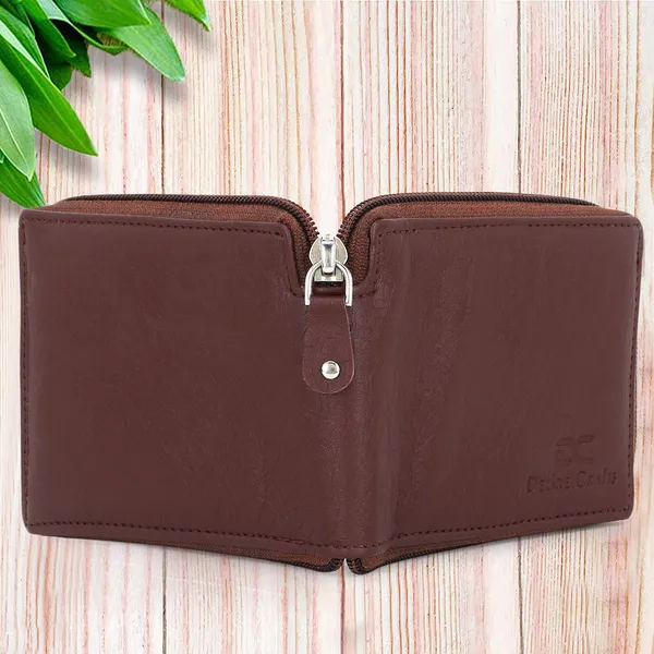 Brown_Travel_Formal_Artificial_Leather_Fabric_Round_Zip_Wallet_(7_Card_Slots)