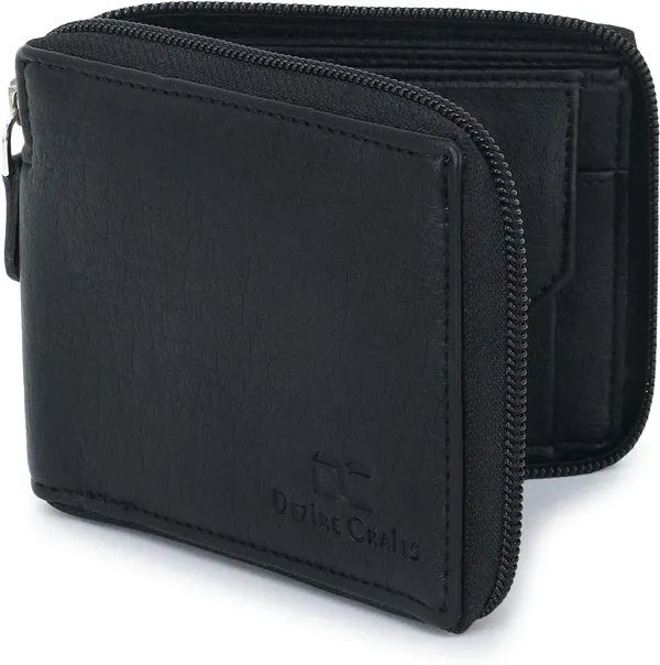 Travel_Formal_Artificial_Leather_Fabric_Round_Zip_Wallet