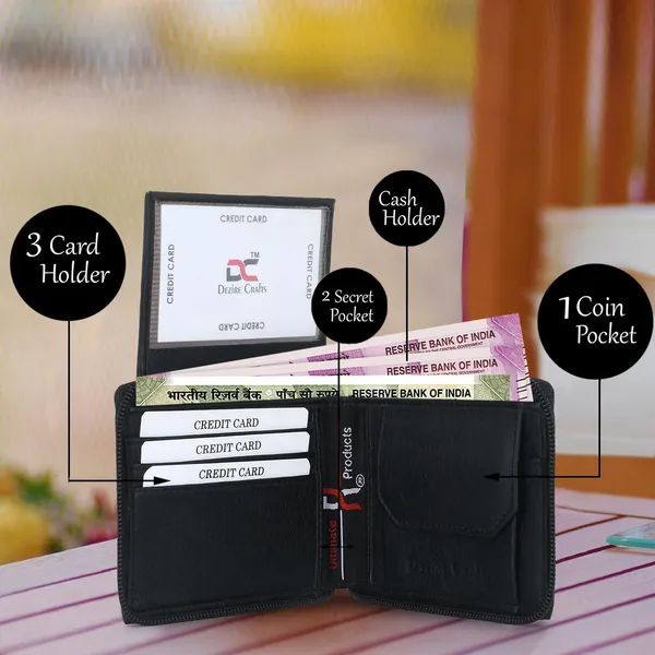 Travel_Formal_Artificial_Leather_Fabric_Round_Zip_Wallet