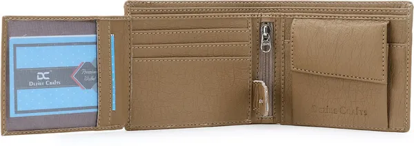 Beige_Men_Travel_Formal_Evening/Party_Ethnic_Beige_Artificial_Leather_Wallet_|_Premium_Quality_Wallets_(9_Card_Slots)