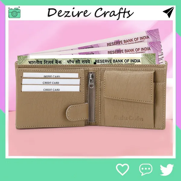 Beige_Men_Travel_Formal_Evening/Party_Ethnic_Beige_Artificial_Leather_Wallet_|_Premium_Quality_Wallets_(9_Card_Slots)