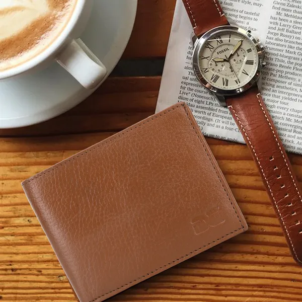 Travel_Evening/Party_Ethnic_Tan_Genuine_Leather_Wallet_(14_Card_Slots)