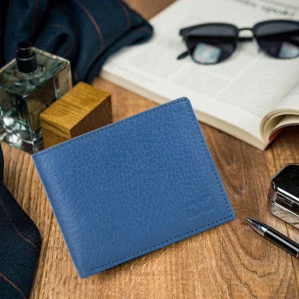 Blue_Men_Travel_Evening/Party_Ethnic_Blue_Genuine_Leather_Wallet_(14_Card_Slots)