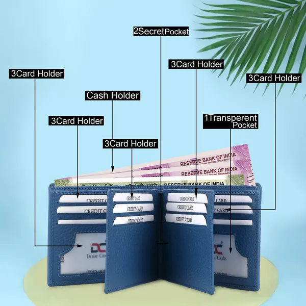 Blue_Men_Travel_Evening/Party_Ethnic_Blue_Genuine_Leather_Wallet_(14_Card_Slots)