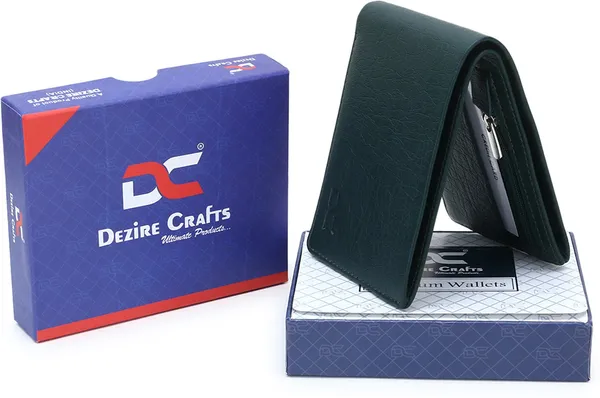 Green_Evening/Party_Ethnic_Travel_Formal_Green_Artificial_Leather_Wallet_|_Premium_Quality_Wallets_(3_Card_Slots)