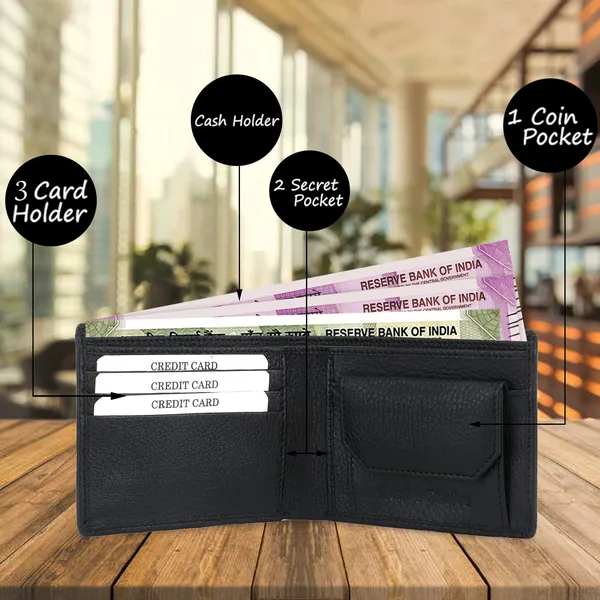 Men_Travel_Formal_Evening/Party_Ethnic_Genuine_Leather_Wallet_(5_Card_Slots)