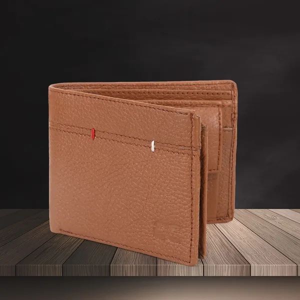 Ethnic_Travel_Formal_Evening/Party_Tan_Genuine_Leather_Wallet_(7_Card_Slots)