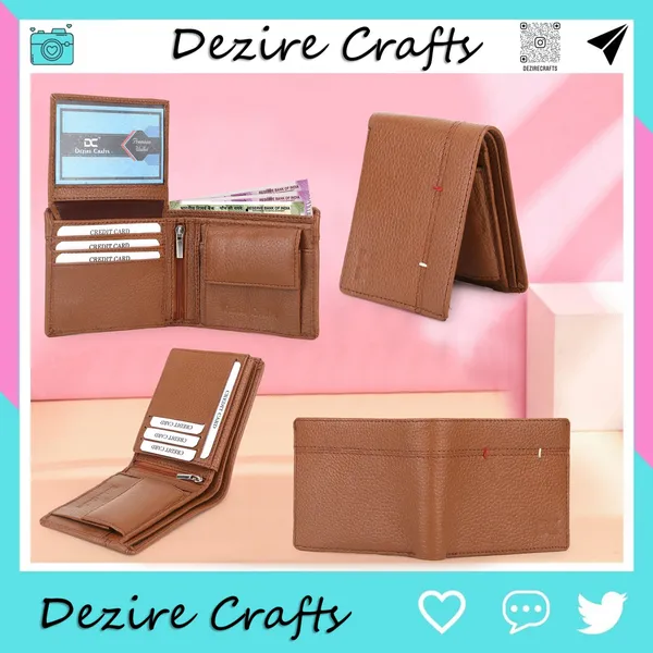 Ethnic_Travel_Formal_Evening/Party_Tan_Genuine_Leather_Wallet_(7_Card_Slots)