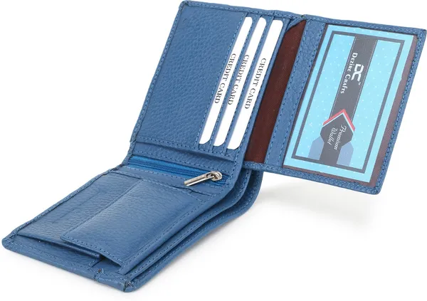 Blue_Men_Ethnic_Travel_Formal_Evening/Party_Blue_Genuine_Leather_Wallet_(7_Card_Slots)