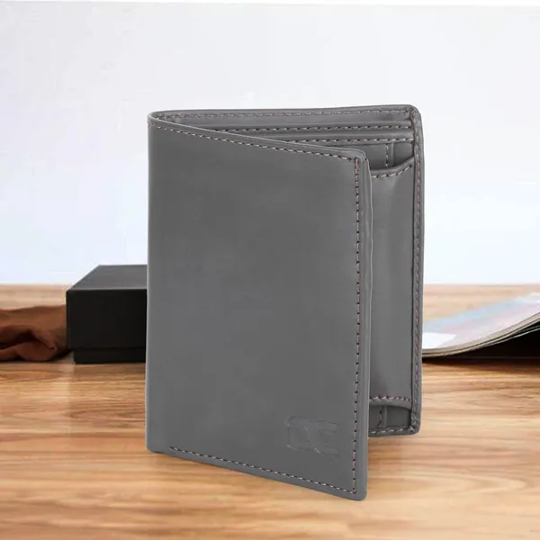 Grey_Men_Travel_Ethnic_Evening/Party_Formal_Grey_Artificial_Leather_Wallet_|_Premium_Quality_Wallets_(5_Card_Slots)