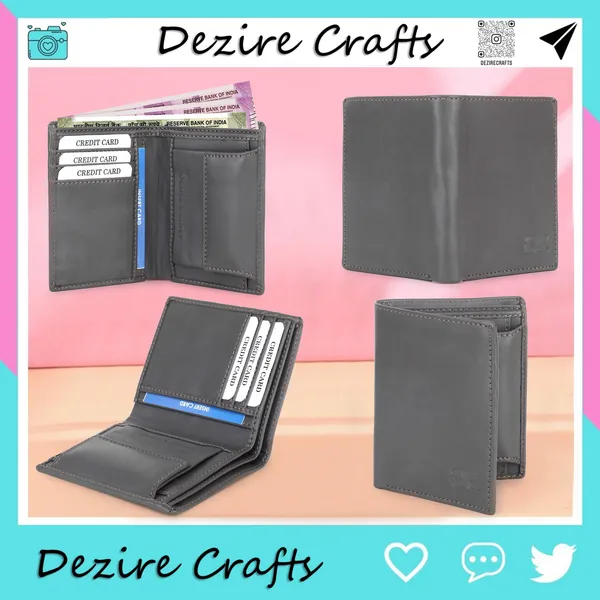 Grey_Men_Travel_Ethnic_Evening/Party_Formal_Grey_Artificial_Leather_Wallet_|_Premium_Quality_Wallets_(5_Card_Slots)