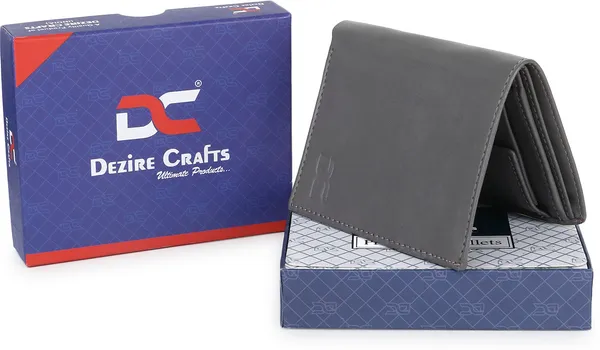 Grey_Men_Travel_Ethnic_Evening/Party_Formal_Grey_Artificial_Leather_Wallet_|_Premium_Quality_Wallets_(5_Card_Slots)