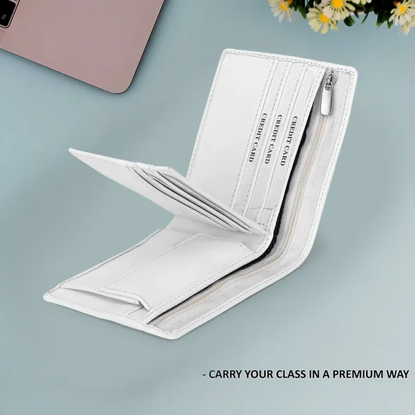 White_White_Artificial_Leather_Wallet_|_Premium_Quality_Wallets_(6_Card_Slots)