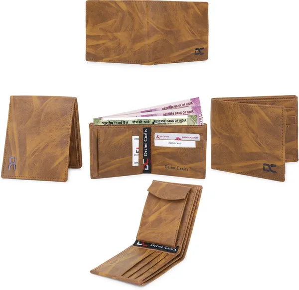 Grey_Men_Formal_Evening/Party_Ethnic_Travel_Grey_Artificial_Leather_Wallet_|_Premium_Quality_Wallets_(10_Card_Slots)