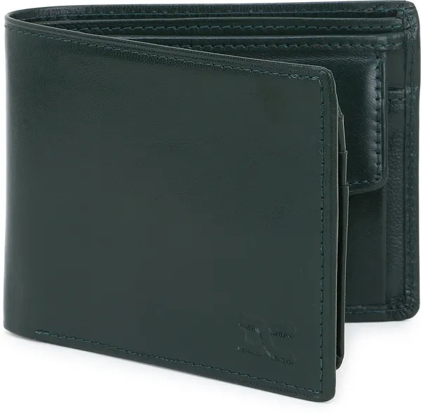 Green_Men_Evening/Party_Formal_Travel_Ethnic_Green_Genuine_Leather_Wallet_(7_Card_Slots)