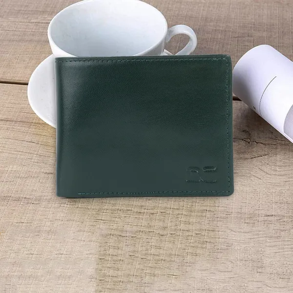 Green_Men_Evening/Party_Formal_Travel_Ethnic_Green_Genuine_Leather_Wallet_(7_Card_Slots)