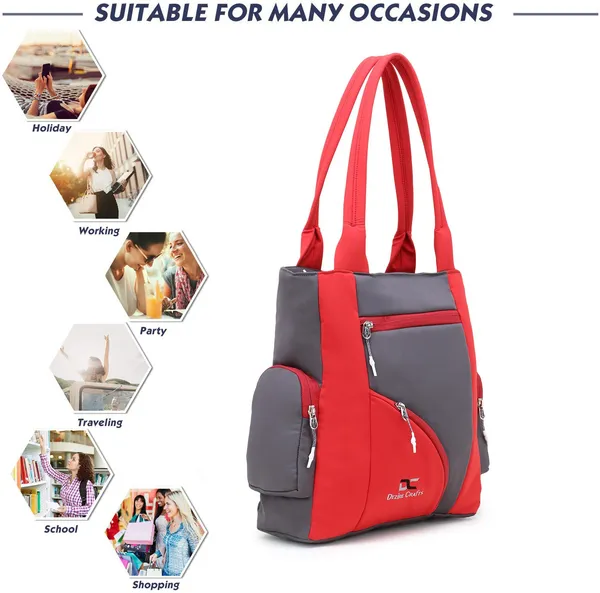 Grey_Red_Women_Grey_Shoulder_Bag