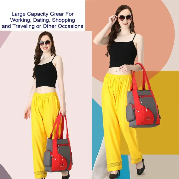 Grey_Red_Women_Grey_Shoulder_Bag