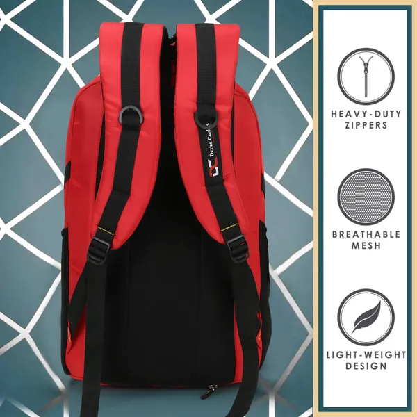 Red_Travel_Bags_Water_Resistant_Rain_Cover_and_Reflective_Strips_35_L_Laptop_Backpack