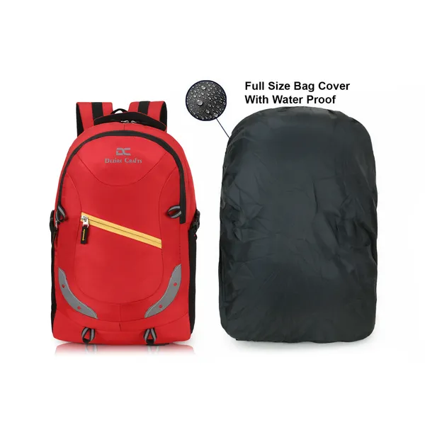 Red_Travel_Bags_Water_Resistant_Rain_Cover_and_Reflective_Strips_35_L_Laptop_Backpack