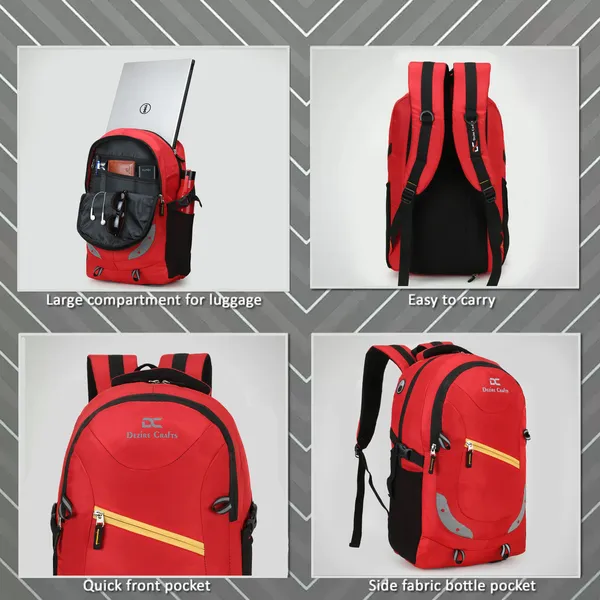Red_Travel_Bags_Water_Resistant_Rain_Cover_and_Reflective_Strips_35_L_Laptop_Backpack