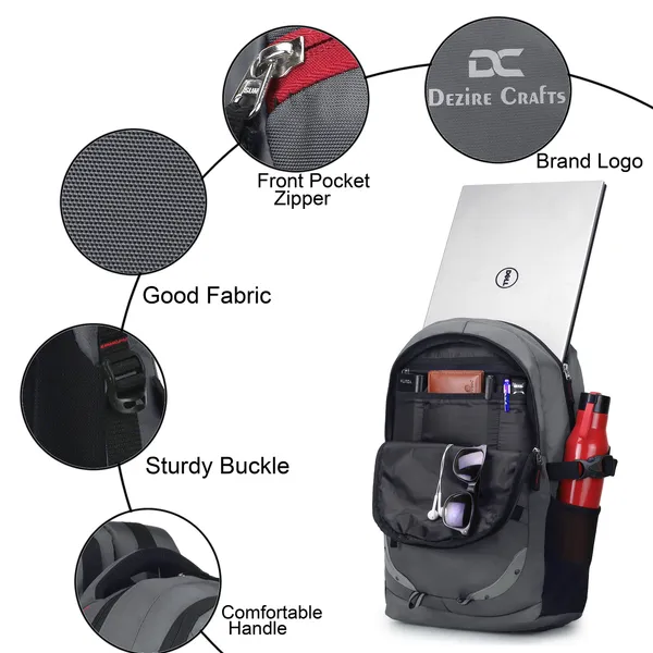 Grey_Travel_Bags_Water_Resistant_Rain_Cover_and_Reflective_35_L_Laptop_Backpack