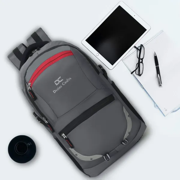 Grey_Travel_Bags_Water_Resistant_Rain_Cover_and_Reflective_35_L_Laptop_Backpack