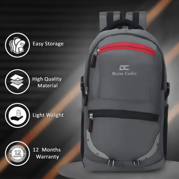 Grey_Travel_Bags_Water_Resistant_Rain_Cover_and_Reflective_35_L_Laptop_Backpack