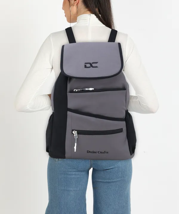 Grey_Ladies_School_College_Students_for_Girls_and_Women's_Travel_Water_Resistant_Bag_20_L_Backpack_(Grey)