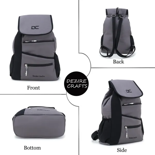 Grey_Ladies_School_College_Students_for_Girls_and_Women's_Travel_Water_Resistant_Bag_20_L_Backpack_(Grey)