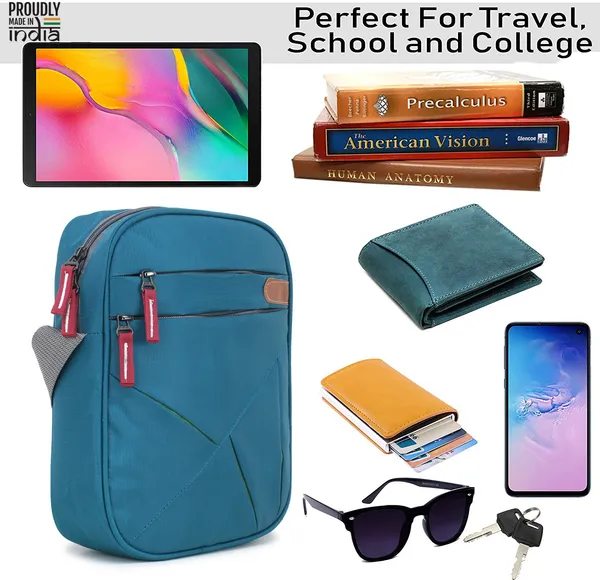 GreenSling_Bag_Shoulder_Cross_Body_Office_Business_Messenger_Bag_Water_Resistant_for_Men_and_Boys