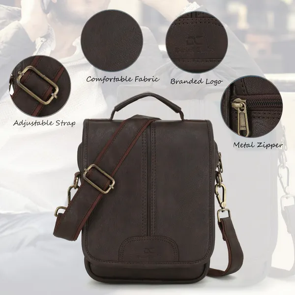 Brown_Sling_Bag_Shoulder_Cross_Body_Office_Business_Messenger_Vegan_Pu_Leather_Bag_Water_for_Men_and_Boys