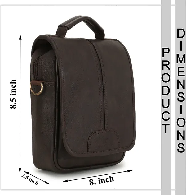 Brown_Sling_Bag_Shoulder_Cross_Body_Office_Business_Messenger_Vegan_Pu_Leather_Bag_Water_for_Men_and_Boys