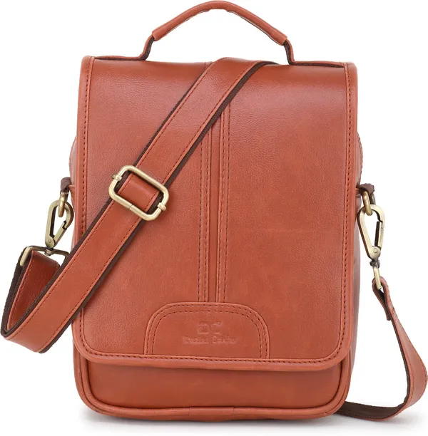 Tan_Tan_Sling_Bag_Shoulder_Cross_Body_Office_Business_Messenger_Vegan_Pu_Leather_Bag_Water_for_Men_and_Boys
