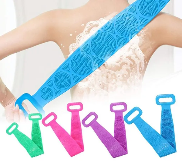 Silicon_Body_Scrubber_Belt_-_Silicone_Back_Scrubber_for_Shower,_Silicone_Shower_Brush_With_Soft_Rubbing_Massage_Exfoliating_Long_Bath_Body_Brush_with_Soft_Bristles_for_Men_and_Women