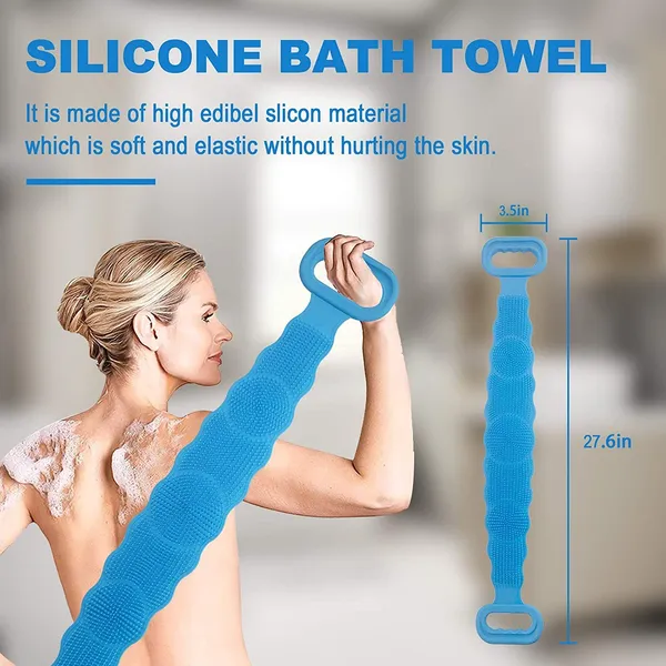 Silicon_Body_Scrubber_Belt_-_Silicone_Back_Scrubber_for_Shower,_Silicone_Shower_Brush_With_Soft_Rubbing_Massage_Exfoliating_Long_Bath_Body_Brush_with_Soft_Bristles_for_Men_and_Women