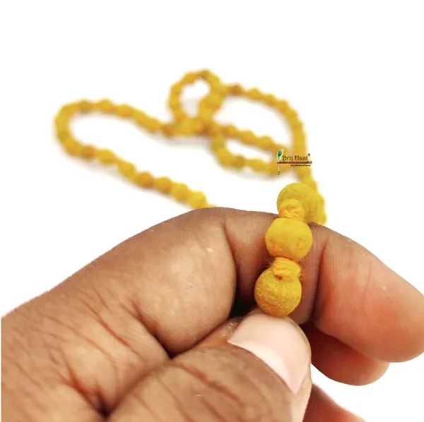 Haldi_jaap_japa_mala_108+1_Beads_With_Cotton_Gaumukhi_bag_Jholi