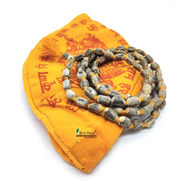 Tulsi_jaap_japa_mala_108+1_Beads_With_Cotton_Gaumukhi_bag_Jholi